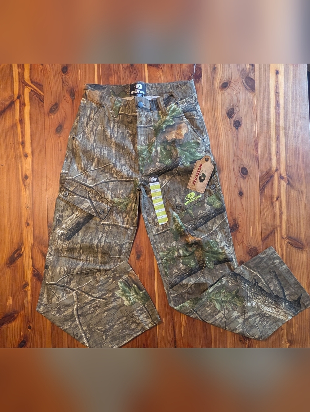 Mossy Oak Men's Camo Cargo Pants - Brown & Green